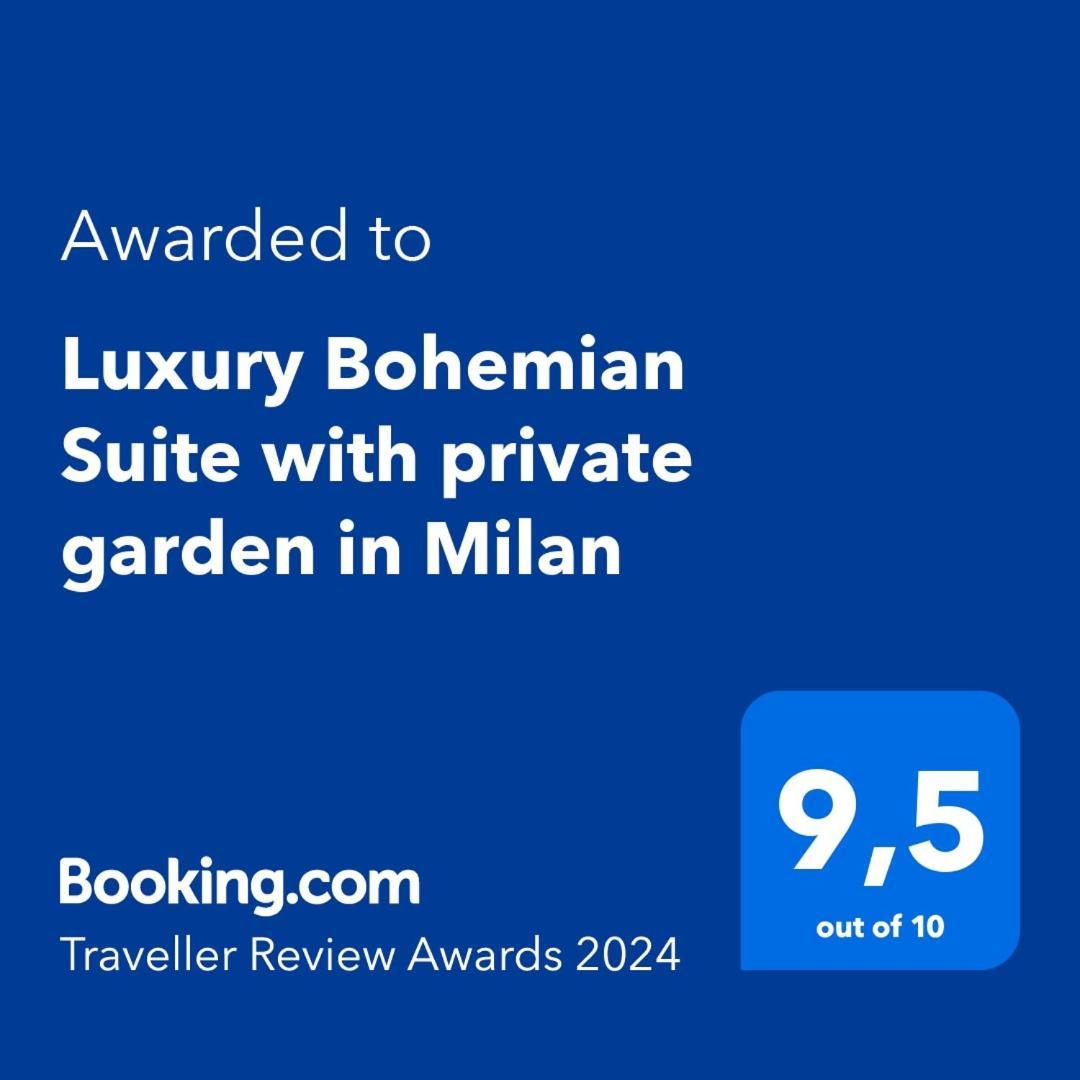 Luxury Bohemian Suite With Private Garden In 밀라노 외부 사진