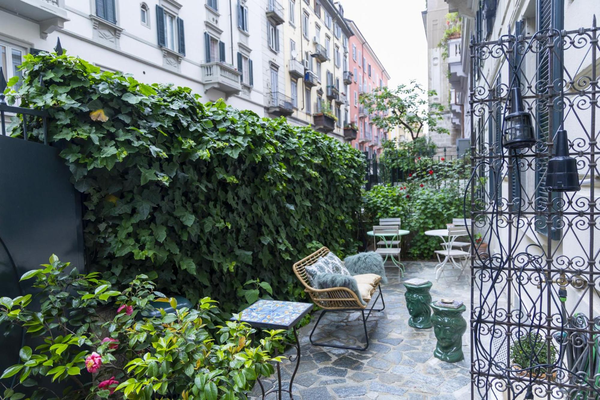 Luxury Bohemian Suite With Private Garden In 밀라노 외부 사진