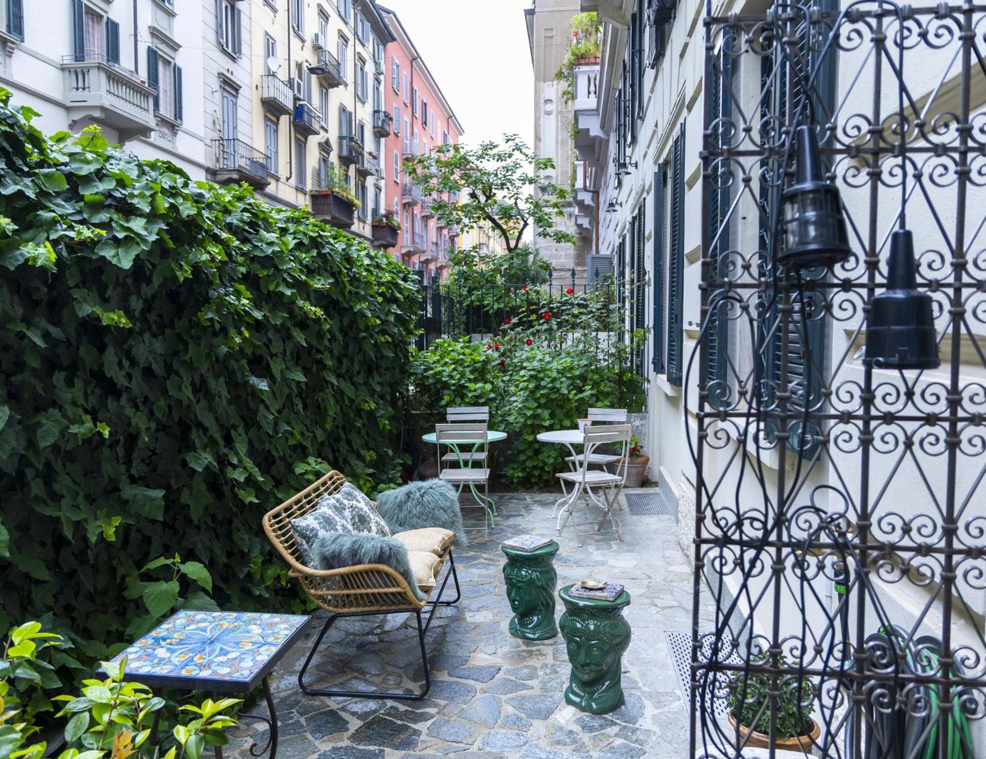 Luxury Bohemian Suite With Private Garden In 밀라노 외부 사진